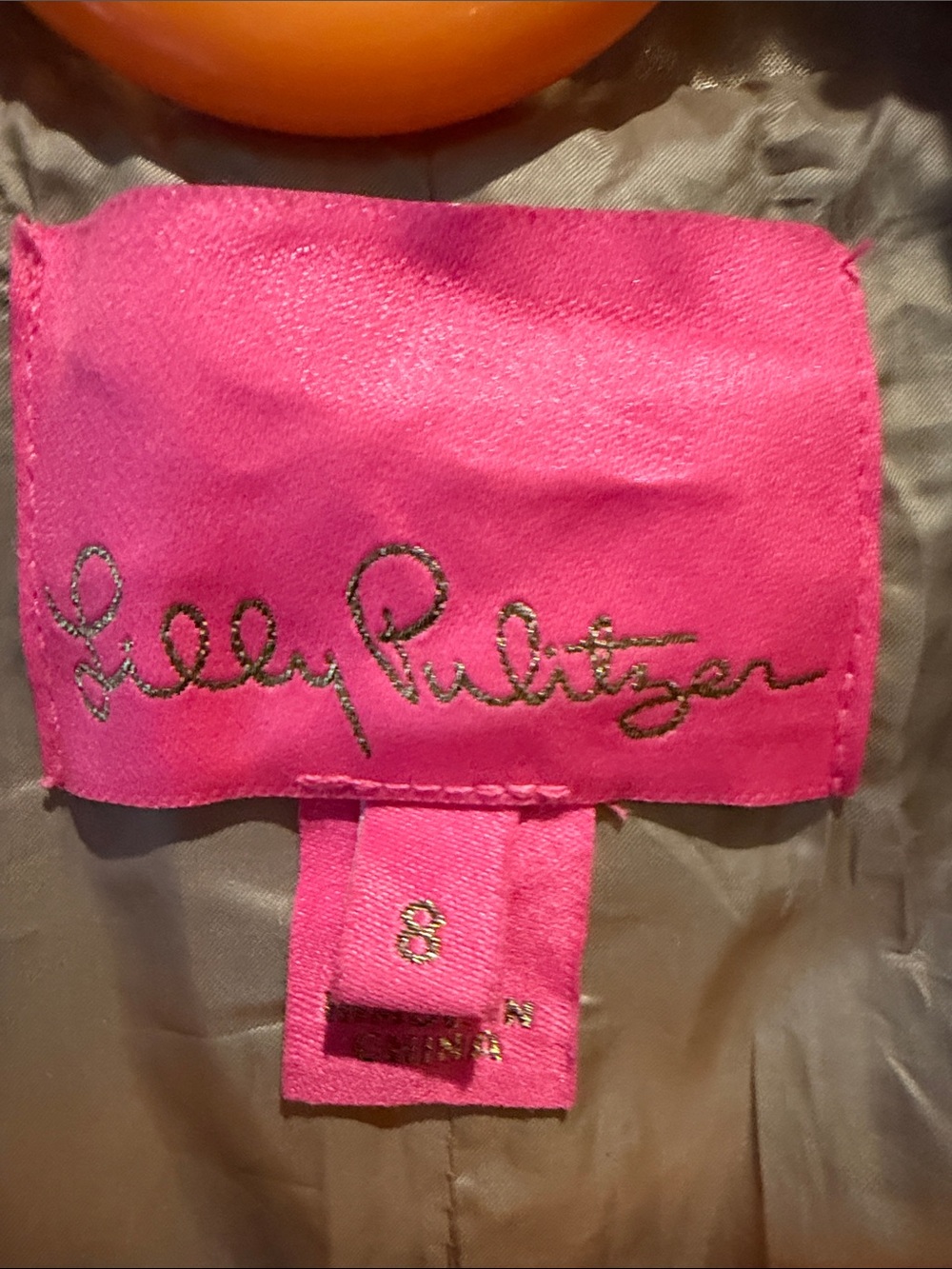 Lilly Pulitzer Jacket size 8 brushed metallic gold - Picture 4 of 7